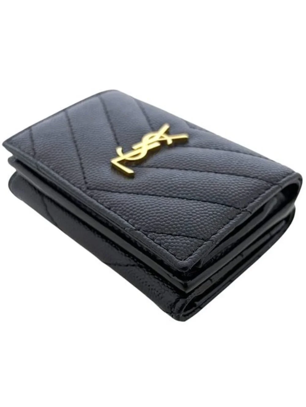 ★SOLD★ Saint Laurent Trifold Wallet Origami Tiny Black - Picture 4 of 10